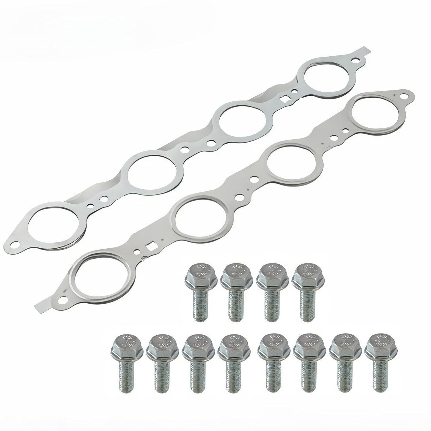 Exhaust Manifold Header Gasket Pair with Bolts Fit For LS1 4.8 5.3 5.7 6.0 6.2L