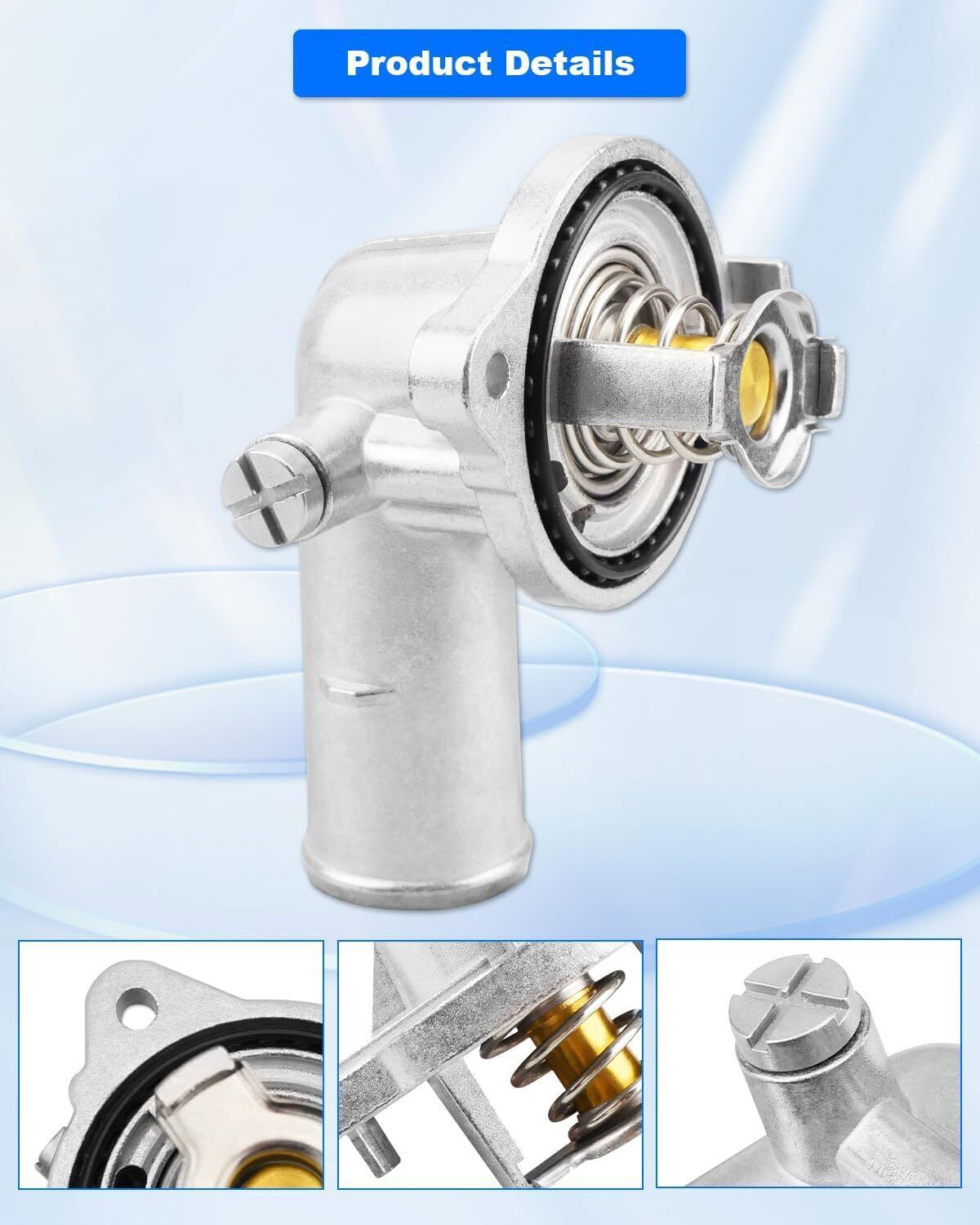 Upgrade Aluminium Thermostat Housing Assembly For Jeep Cherokee Dodge Grand Cara