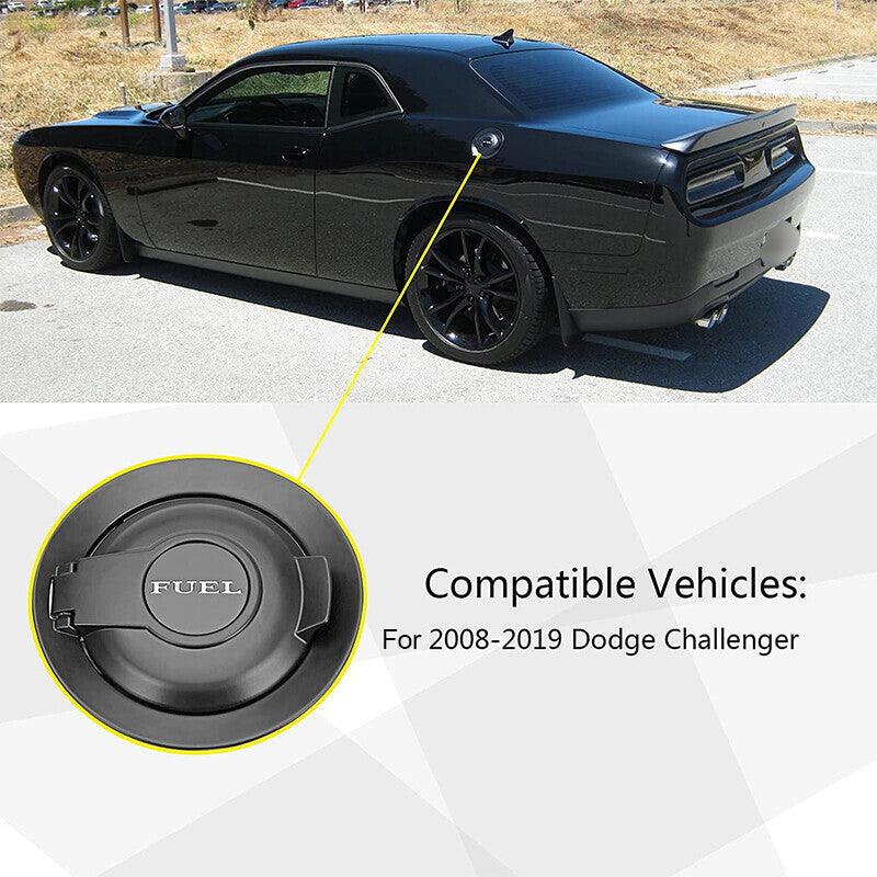 Fuel Gas Door Vapor Edition Matte Fit for 2008-19 Dodge Challenger 68250120AA US