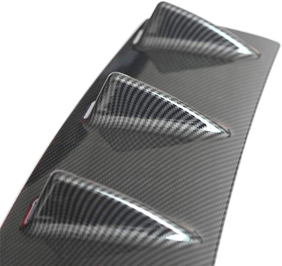 For Acura TL 2004-2008 Rear Bumper Diffuser 7 Fins Spoiler Lip Splitter Wing