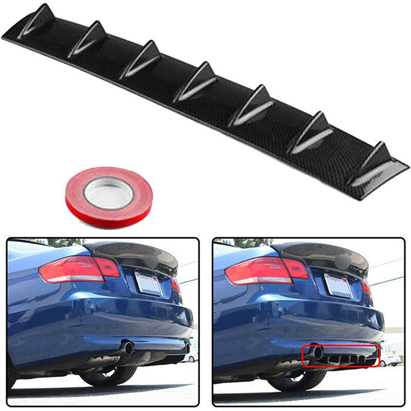 For Acura TL 2004-2008 Rear Bumper Diffuser 7 Fins Spoiler Lip Splitter Wing