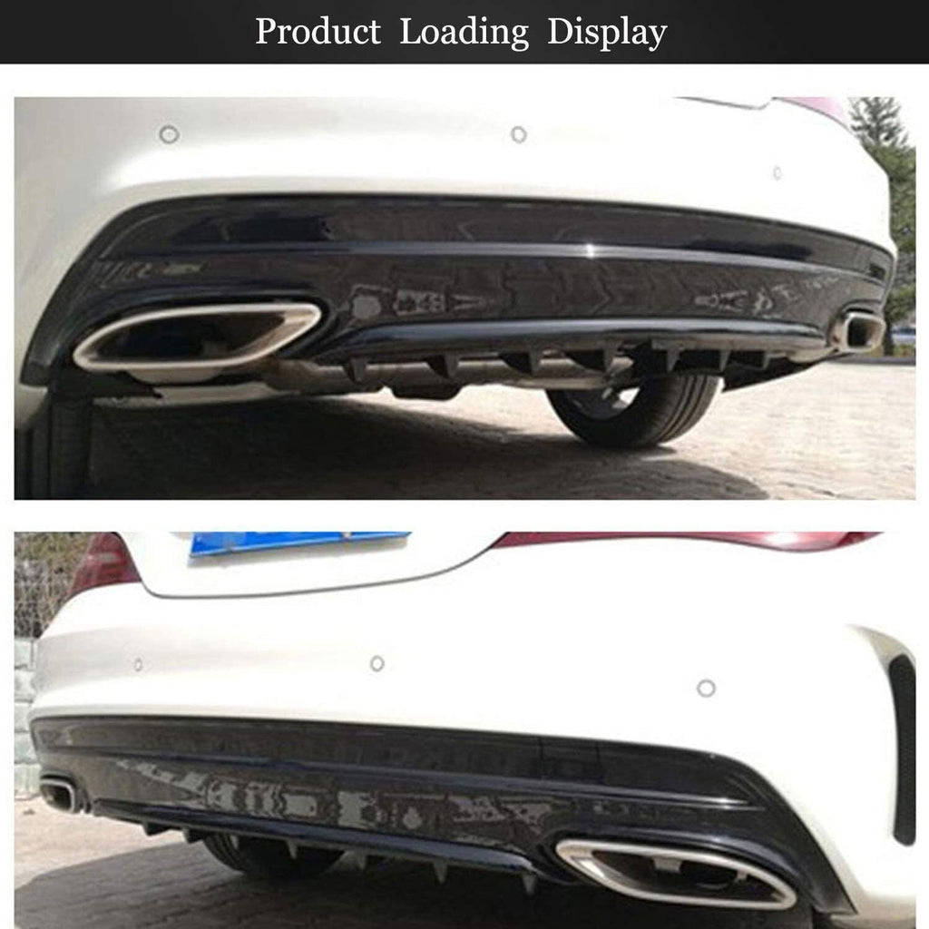 For Acura TL 2004-2008 Rear Bumper Diffuser 7 Fins Spoiler Lip Splitter Wing