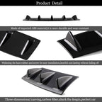 For Acura TL 2004-2008 Rear Bumper Diffuser 7 Fins Spoiler Lip Splitter Wing