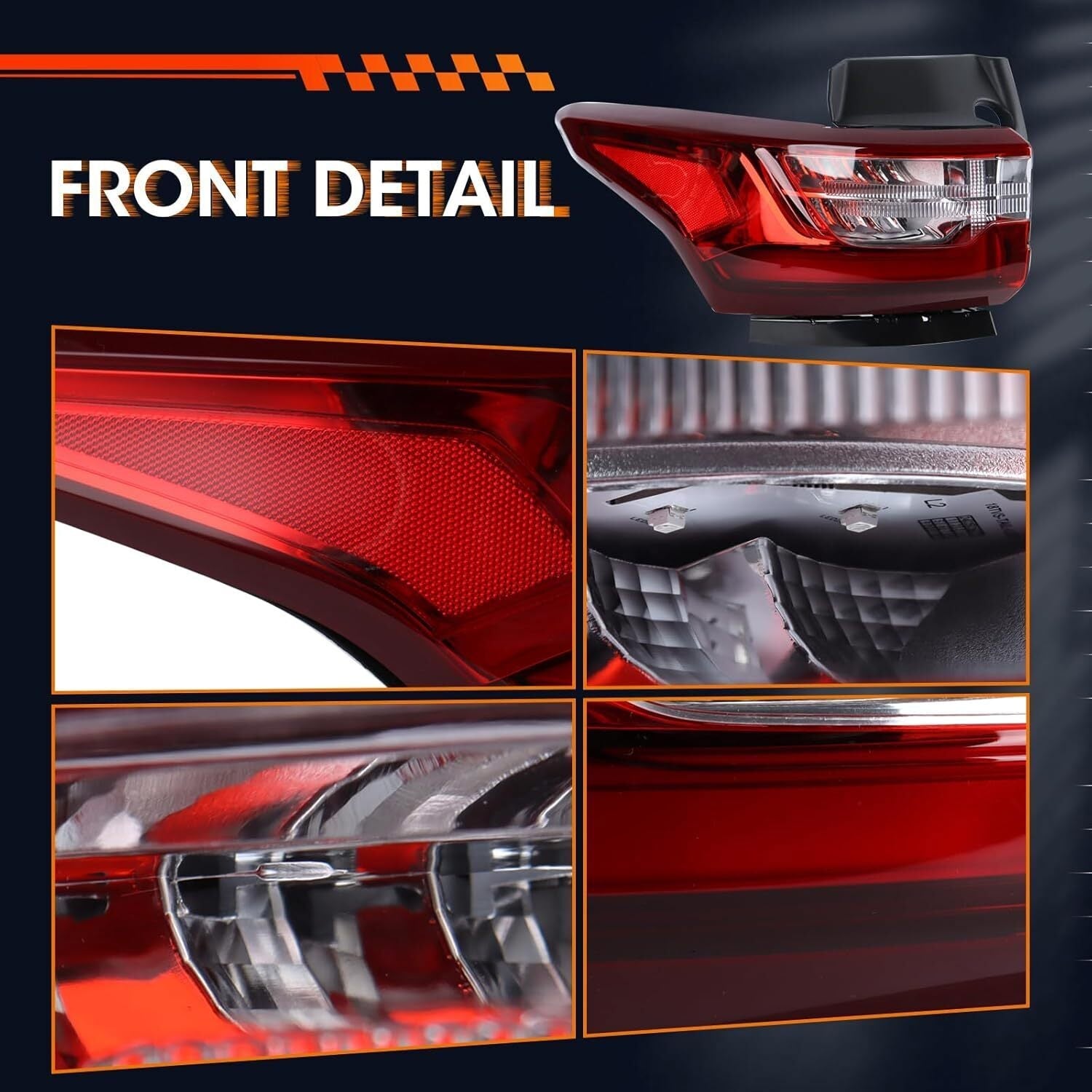 Left LED Tail Light Lamp for 2018-2021 Chevrolet Traverse Driver Side L 84990362