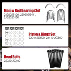 For Hyundai Kia 2.4L G4KJ Engine Rebuild Overhaul Kit - Crankshaft / Con Rods