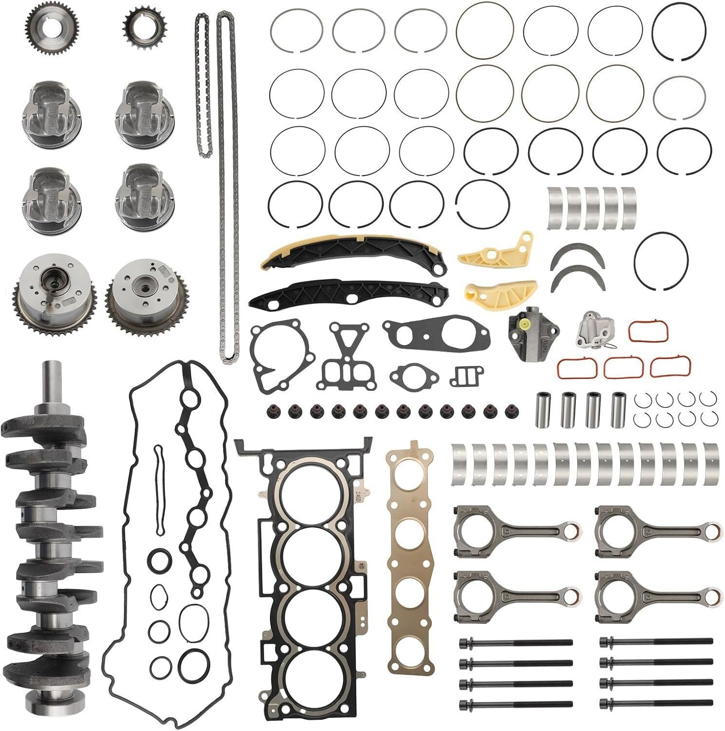For Hyundai Kia 2.4L G4KJ Engine Rebuild Overhaul Kit - Crankshaft / Con Rods