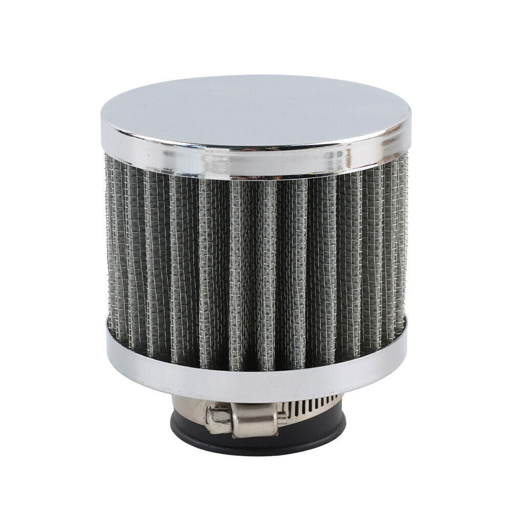 2 Port 10AN Dual Breather Filter Baffled Polished Oil Catch Can Reservoir Tank