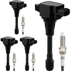 4 UF549 For Nissan Altima Sentra rogue versa Spark Plugs and Ignition Coil packs