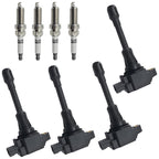4 UF549 For Nissan Altima Sentra rogue versa Spark Plugs and Ignition Coil packs