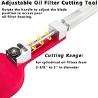Oil Filter Cutter 77750 for 2-3/8 to 5-Inch Filters