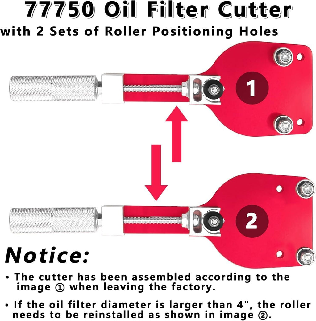 Oil Filter Cutter 77750 for 2-3/8 to 5-Inch Filters