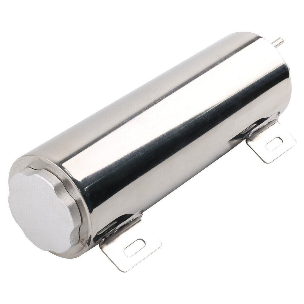3" X 10" Radiator Coolant Overflow Tank Universal Polished Stainless Steel 32 OZ
