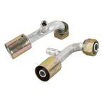 Air Conditioning AC Fitting Set #8 and #10 Female Oring Beadlock 90 Degree