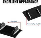 Universal Black Look Rear Lower Bumper Diffuser Fin Spoiler Lip Wing Splitter
