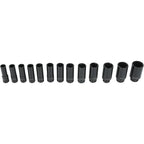 1 Pack Deep Impact Socket Set 1/2" Metric Drive 8-32mm SAE Impact Sockets w/Case