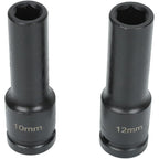 1 Pack Deep Impact Socket Set 1/2" Metric Drive 8-32mm SAE Impact Sockets w/Case