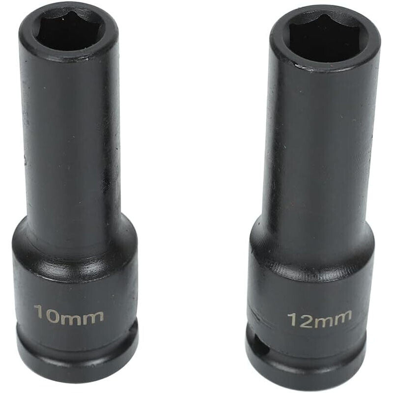 1 Pack Deep Impact Socket Set 1/2" Metric Drive 8-32mm SAE Impact Sockets w/Case