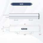 2" x 15" POLISHED STAINLESS STEEL 24 OZ RADIATOR DR OVERFLOW TANK BOTTLE NEW
