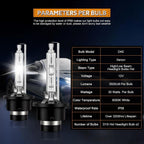 2x New D4S Xenon HID Headlight Bulbs 6000K For Lexus Toyota 42402 66440 set