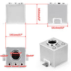 2L Aluminum High Flow Swirl Fuel Surge Pot Tank AN6 For 044 External Fuel Pump S