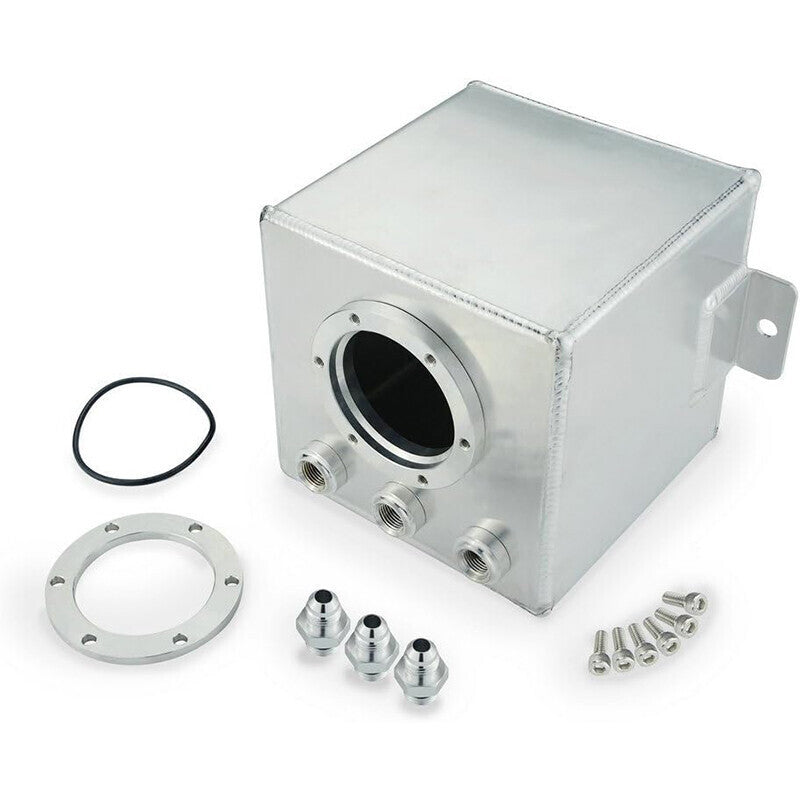 2L Aluminum High Flow Swirl Fuel Surge Pot Tank AN6 For 044 External Fuel Pump S