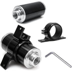 100 Micron Inline Fuel Filter w/ 6AN 8AN 10AN Fitting E85 Adapter Fuel Filter