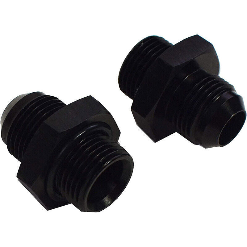 AN10 10AN Male Aluminum Inline Fuel Shut Off Valve w/ Cable Lever Black
