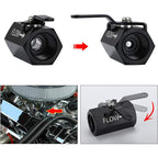 AN10 10AN Male Aluminum Inline Fuel Shut Off Valve w/ Cable Lever Black