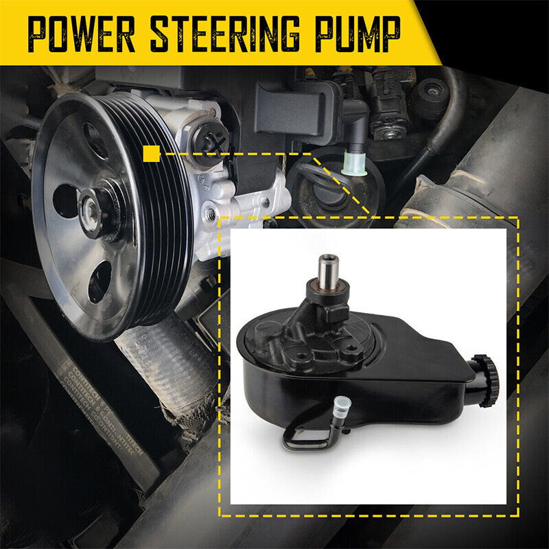 Power Steering Pump Fit For 99-06 Chevrolet Silverado 1500 5.3L Pickup 2003-2006