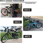 2x Black Spring Loaded Chain Tensioner For 49cc 66cc 80cc Engine Motorized Bike