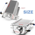 Universal 2L Aluminum Coolant Radiator Overflow Reservoir Expansion Tank NEW