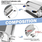 Universal 2L Aluminum Coolant Radiator Overflow Reservoir Expansion Tank NEW