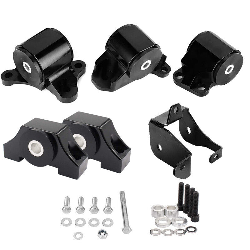 2-Bolt Engine Swap Motor Mount Kit For 96-2000 Honda Civic EK B-Series D-Series