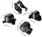 2-Bolt Engine Swap Motor Mount Kit For 96-2000 Honda Civic EK B-Series D-Series