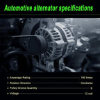 Alternator For BMW 328i 2007-2013 328i xDrive 2009; 400-24214 400-24287 11301