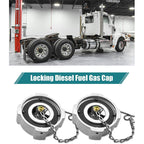 Locking Diesel Fuel Cap with 2 Keys Fit for Freightliner Cascadia 03-37017-002