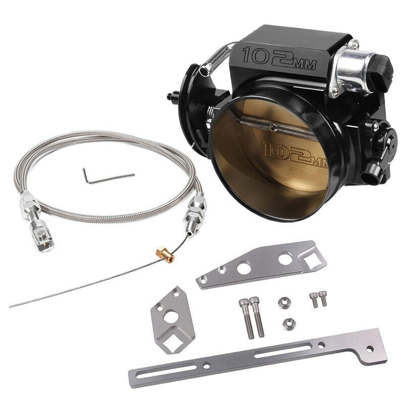 102mm Throttle Body + TPS IAC + Intake Manifold Cable Bracket for GM LS1 LS2 LS6