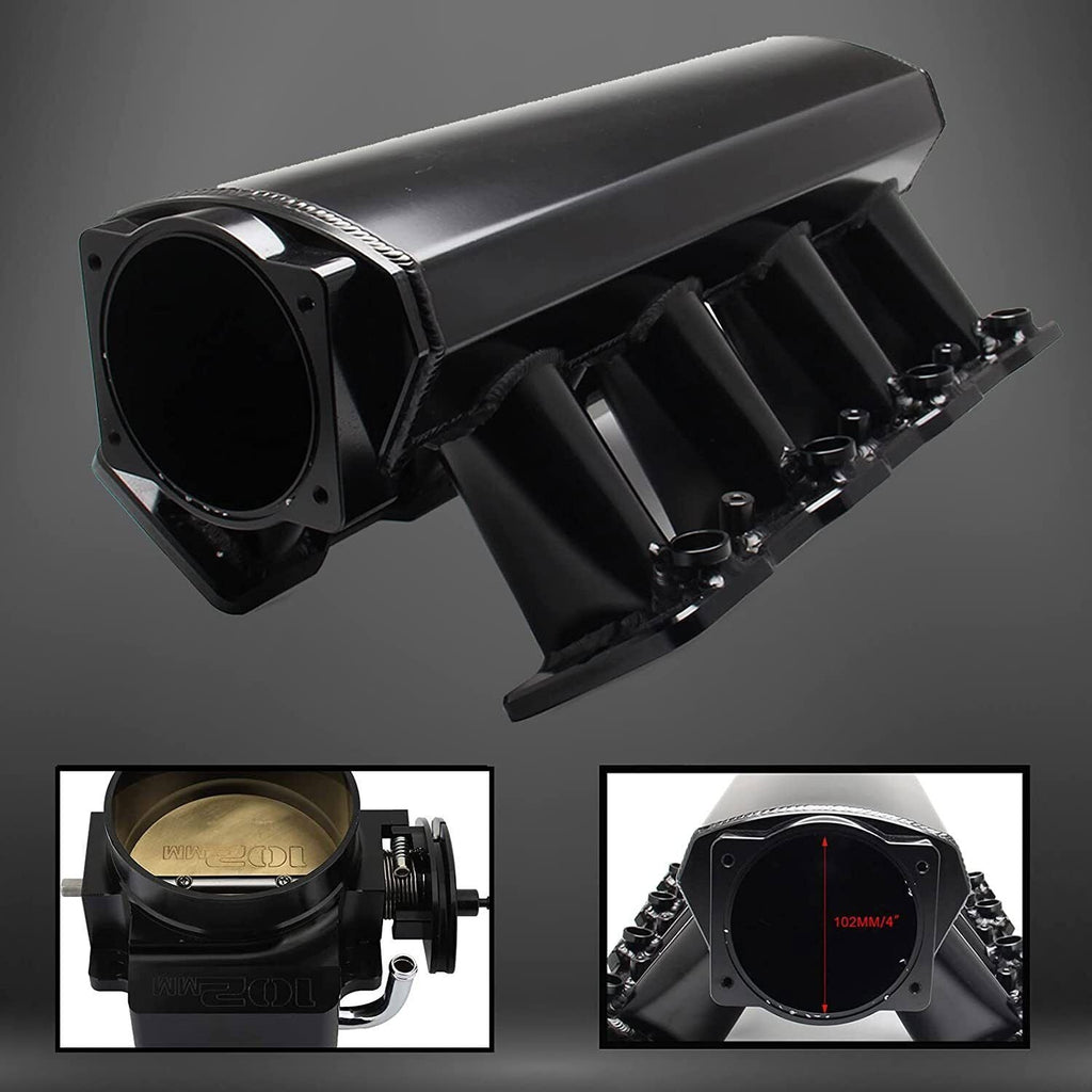 102mm Throttle Body + TPS IAC + Intake Manifold Cable Bracket for GM LS1 LS2 LS6