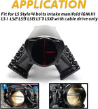 102mm Throttle Body + TPS IAC + Intake Manifold Cable Bracket for GM LS1 LS2 LS6