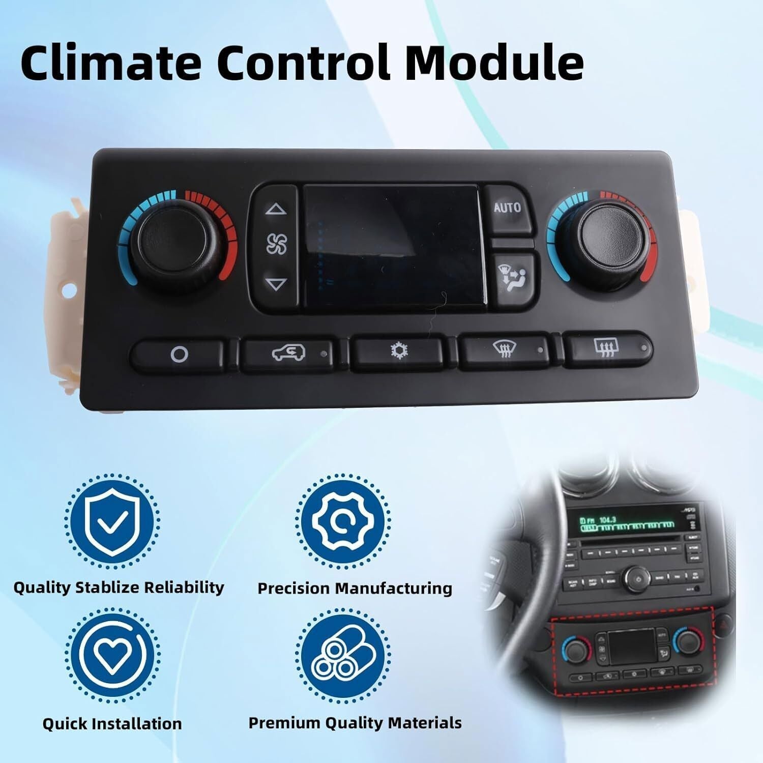 AC Heater Climate Control Module 599-211XD For Chevy GMC Improved Design