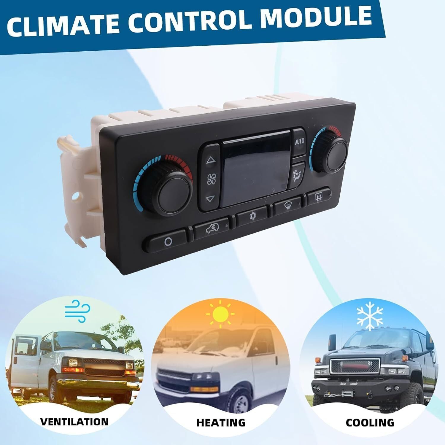 AC Heater Climate Control Module 599-211XD For Chevy GMC Improved Design