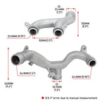 Water Coolant Pipe Kit Fit for Land Rover LR4 3.0L Range Rover 5.0L Supercharged