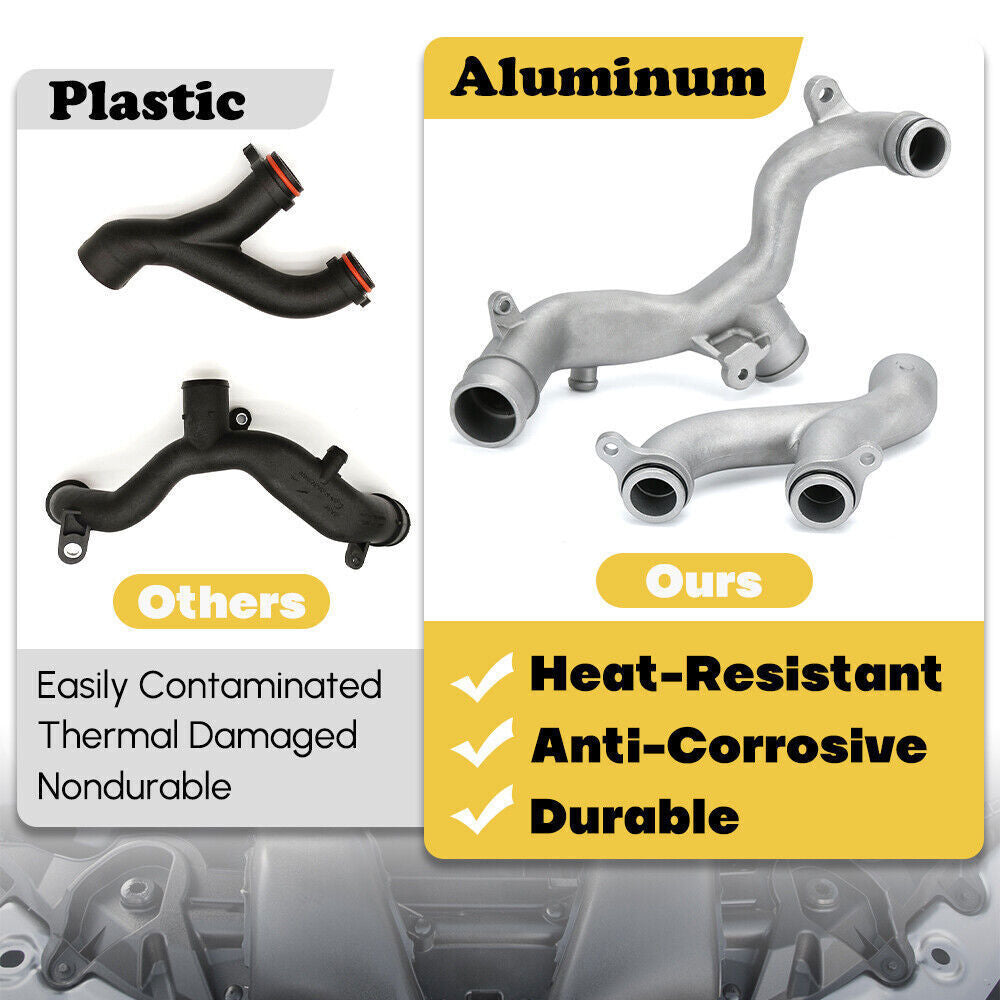 Water Coolant Pipe Kit Fit for Land Rover LR4 3.0L Range Rover 5.0L Supercharged
