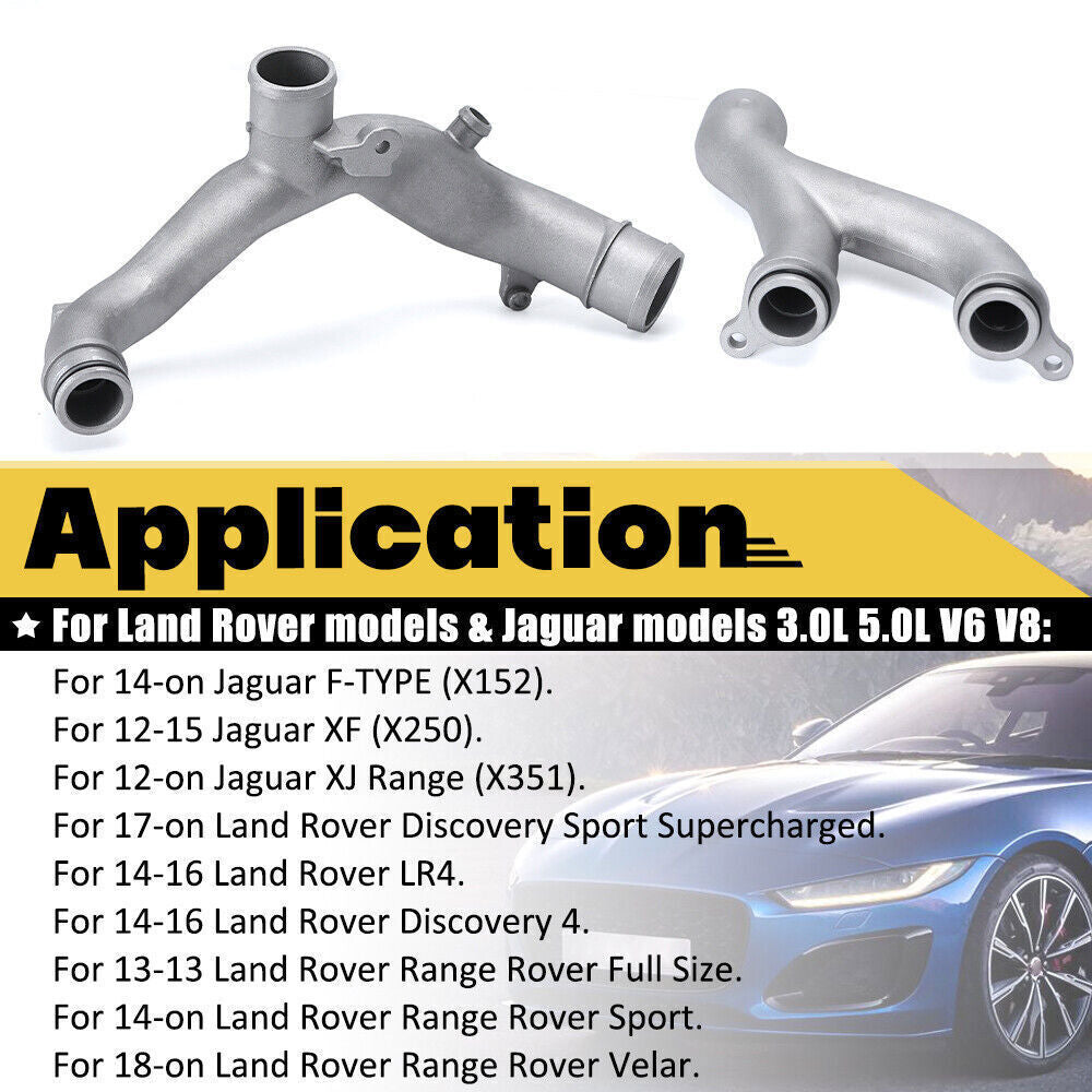 Water Coolant Pipe Kit Fit for Land Rover LR4 3.0L Range Rover 5.0L Supercharged