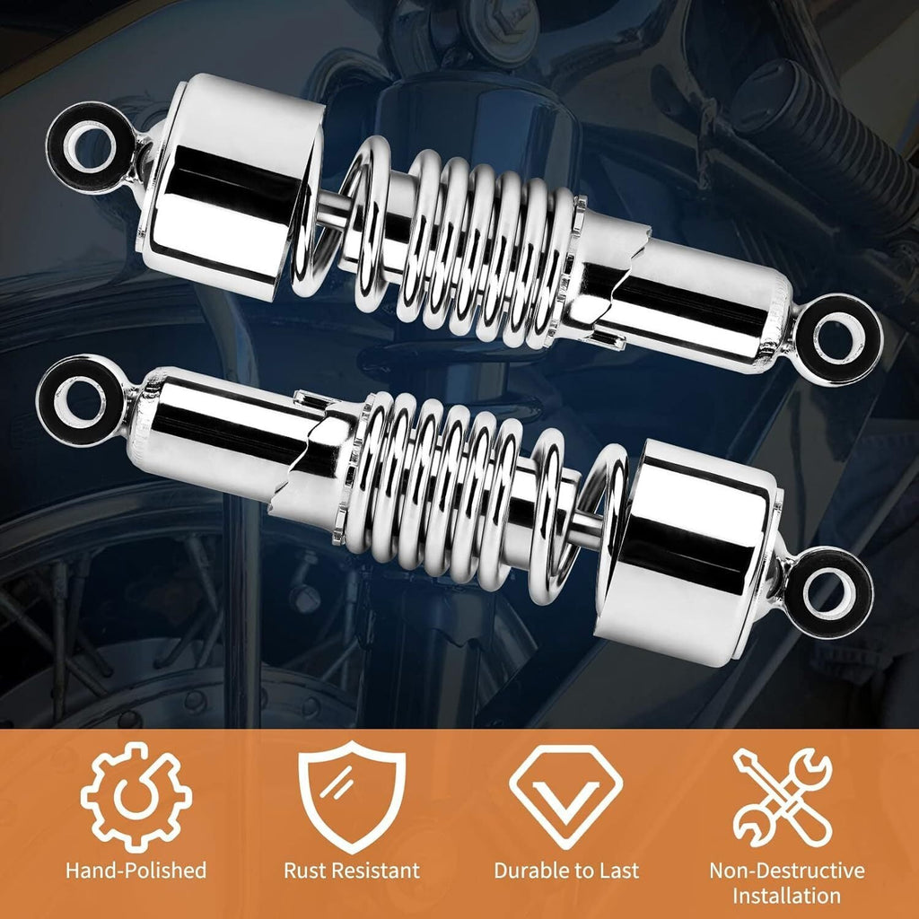 10.5" Rear Shocks Absorbers Lowering For 1980-UP Harley Davidson Touring FLT/FLH