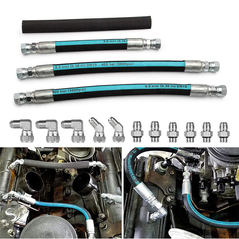 High Pressure Oil Pump HPOP Hoses Lines Kits For 1999-2003 Ford Powerstroke 7.3L