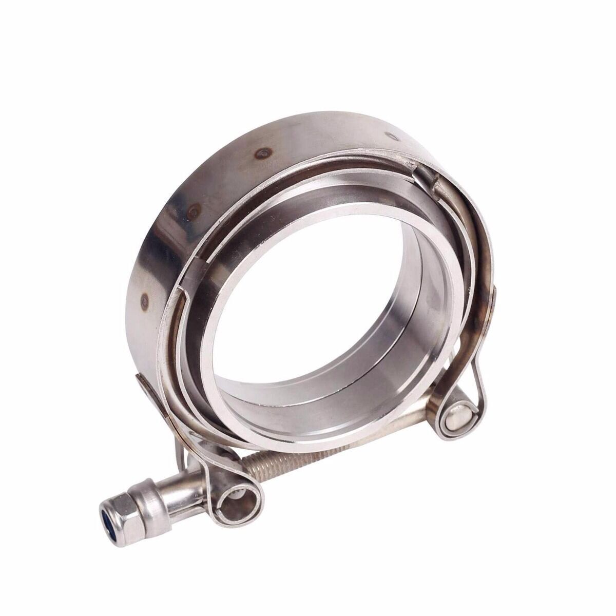 NEW 3.5" V-Band Flange Male Female & Clamp Kit for Turbo Exhaust Pipe 2PCS