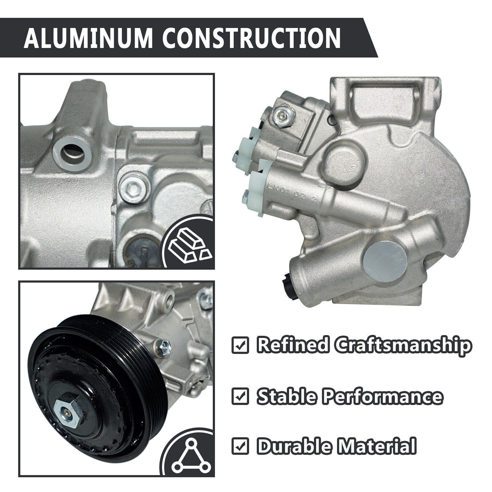 AC Compressor with Clutch Fit For Toyota Corolla 2011 2012 2013 447260-3373