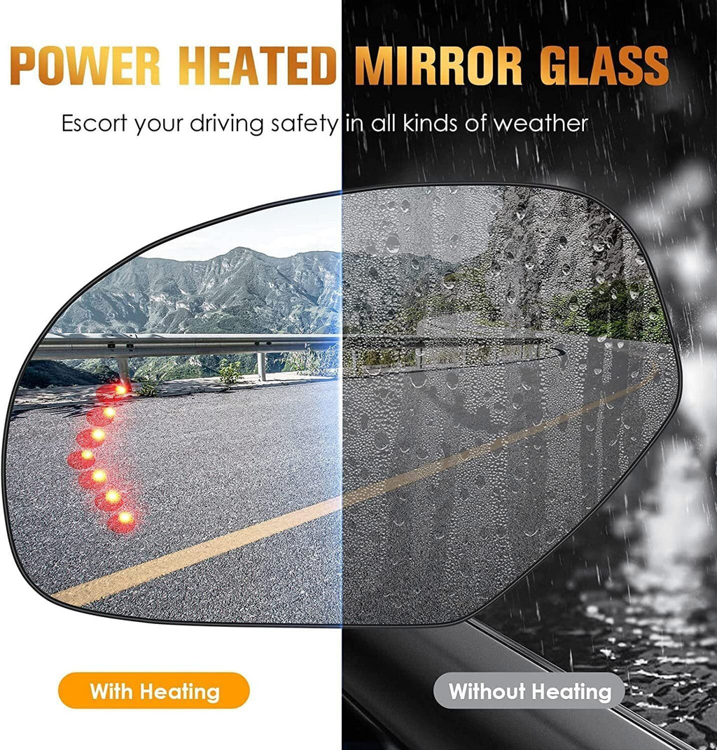 For 07-13 Cadillac Chevrolet Tahoe GMC Yukon Mirror Glass Heated Signal Driver S