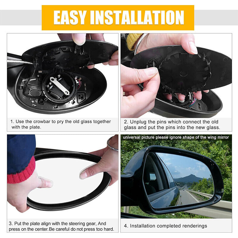 For 07-13 Cadillac Chevrolet Tahoe GMC Yukon Mirror Glass Heated Signal Driver S